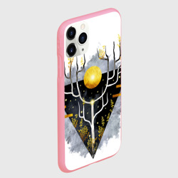 Чехол для iPhone 11 Pro Max матовый Графит и золото: дерево жизни - фото 2