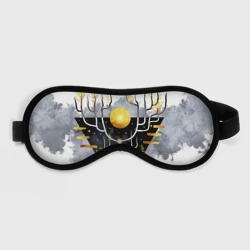 Маска для сна 3D Графит и золото: дерево жизни