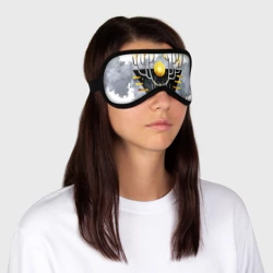 Маска для сна 3D Графит и золото: дерево жизни - фото 2