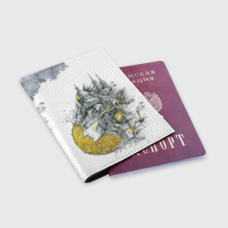 Обложка для паспорта матовая кожа Город в голове - фото 2