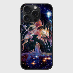 Чехол силиконовый для Apple iPhone 15 Pro матовый Дивные звери - грифон