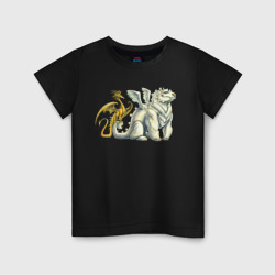 Детская футболка хлопок Два дракона