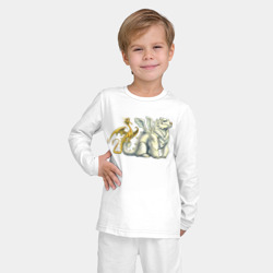 Детская пижама с лонгсливом хлопок Два дракона - фото 2