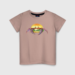 Детская футболка хлопок Краб-бургер