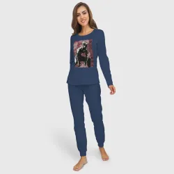 Женская пижама с лонгсливом хлопок Garou - фото 2