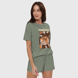 Женская пижама с шортиками хлопок Pankakke - фото 2