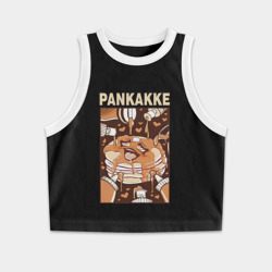 Женская укороченная майка-топ хлопок Pankakke
