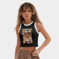 Женская укороченная майка-топ хлопок Pankakke - фото 2