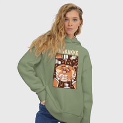 Женское худи Oversize хлопок Pankakke - фото 2
