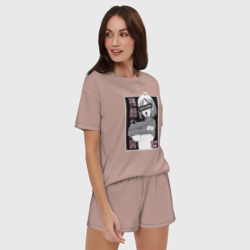 Женская пижама с шортиками хлопок Cute girl - фото 2