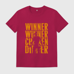 Мужская футболка хлопок PUBG winner Победитель