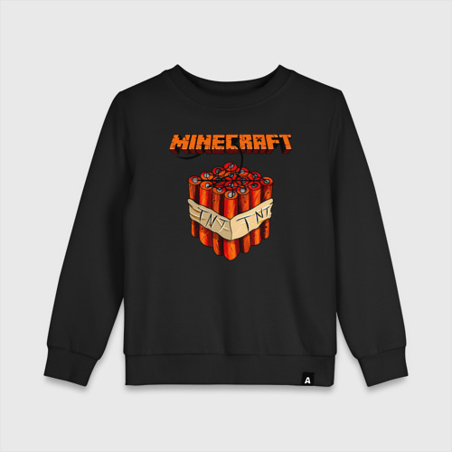 Детский свитшот хлопок Minecraft, цвет черный