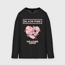 Мужской лонгслив oversize хлопок Blackpink