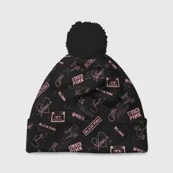 Шапка 3D c помпоном Blackpink