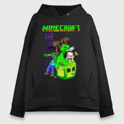 Женское худи Oversize хлопок Minecraft