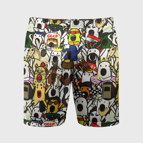 Мужские шорты спортивные Ничоси, цвет 3D печать