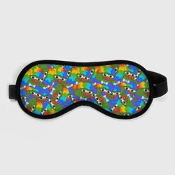 Маска для сна 3D Пепе клоун паттерн
