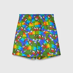 Детские спортивные шорты 3D Пепе клоун паттерн