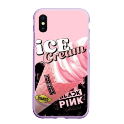 Чехол для iPhone XS Max матовый Blackpink ice cream