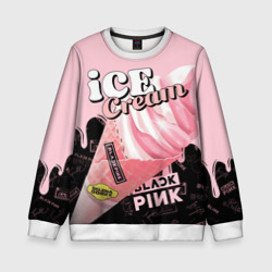 Детский свитшот 3D Blackpink ice cream