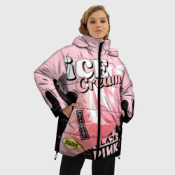 Женская зимняя куртка Oversize Blackpink ice cream - фото 2