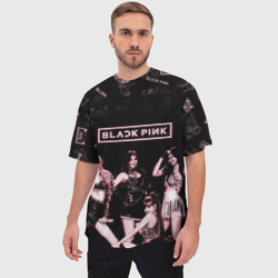 Мужская футболка oversize 3D Blackpink - фото 2