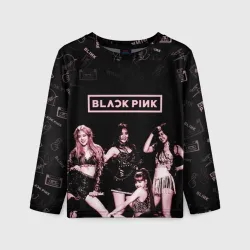 Детский лонгслив 3D Blackpink
