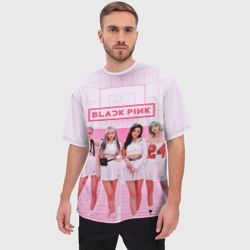 Мужская футболка oversize 3D Blackpink - фото 2