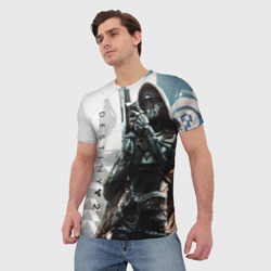 Мужская футболка 3D Destiny, hunter - фото 2