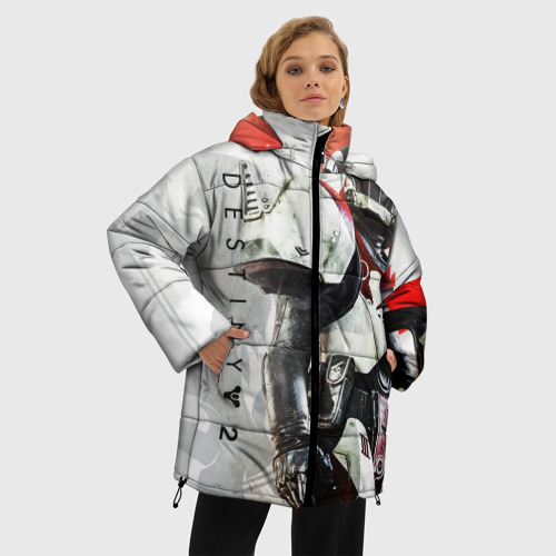 Женская зимняя куртка Oversize Destiny, titan, цвет красный - фото 3