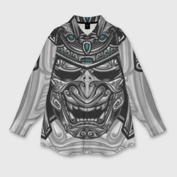 Мужская рубашка oversize 3D Cyber Samurai