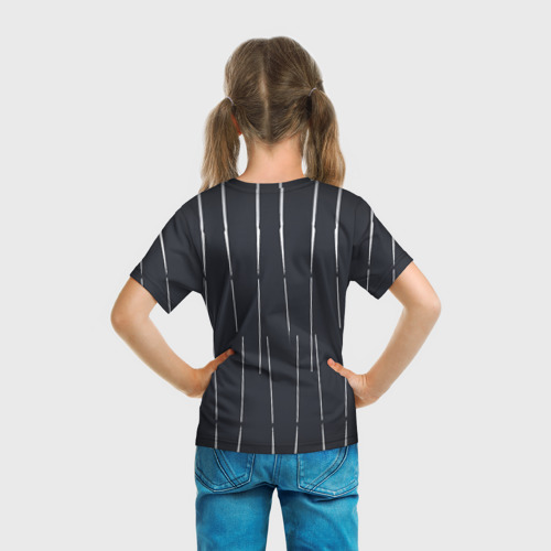 Детская футболка 3D с принтом Hades Zagreus, вид сзади #2