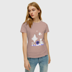 Женская футболка хлопок Довольный Ешрум На Прогулке - фото 2