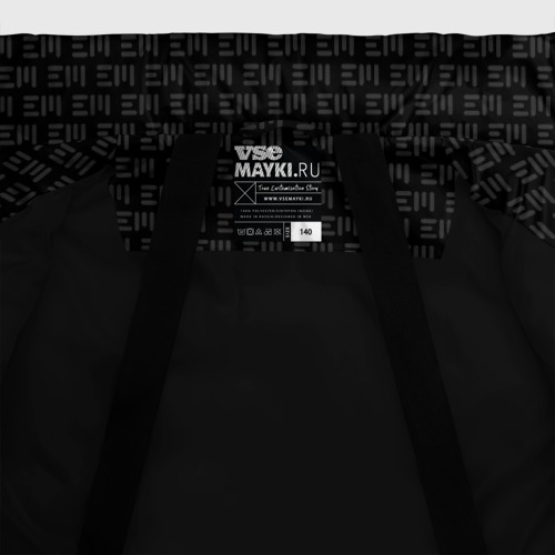 Зимняя куртка для мальчиков 3D Я Много ем, цвет черный - фото 7