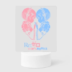 Светильник-ночник Re:Zero, Рам и Рем