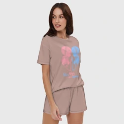 Женская пижама с шортиками хлопок Re:Zero, Рам и Рем - фото 2