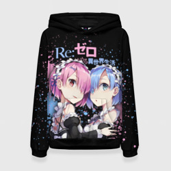 Женская толстовка 3D Re:Zero, Рам и Рем