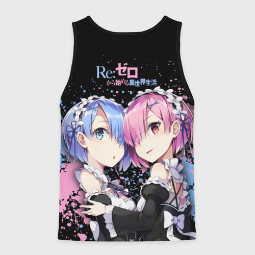 Мужская майка 3D Re:Zero, Рам и Рем, цвет 3D печать - фото 2