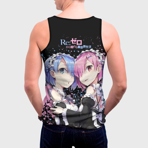 Мужская майка 3D Re:Zero, Рам и Рем, цвет 3D печать - фото 4