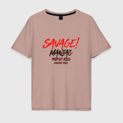 Мужская футболка хлопок Oversize Savage !