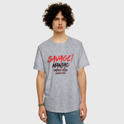 Мужская футболка хлопок Oversize Savage ! - фото 2