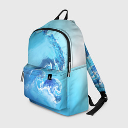 Волна с фоном – Рюкзак 3D с принтом купить
