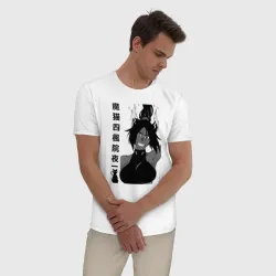 Мужская пижама с белой футболкой хлопок Йоруичи Шихоин - фото 2