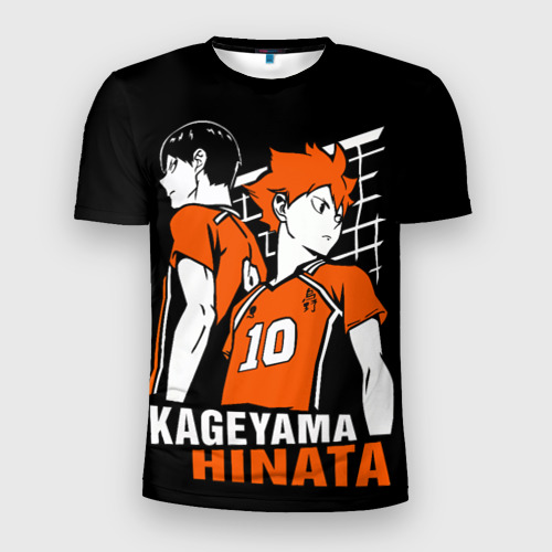 Мужская футболка 3D Slim Haikyuu Hinata Kageyama, цвет 3D печать