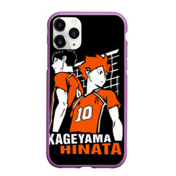 Чехол для iPhone 11 Pro Max матовый Haikyuu Hinata Kageyama