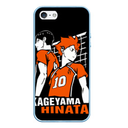 Чехол для iPhone 5/5S матовый Haikyuu Hinata Kageyama