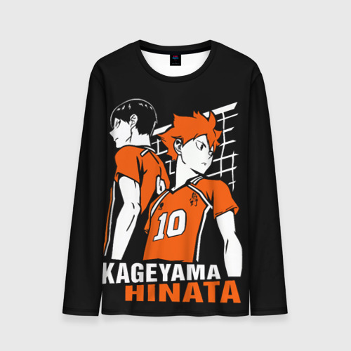 Мужской лонгслив 3D Haikyuu Hinata Kageyama, цвет 3D печать