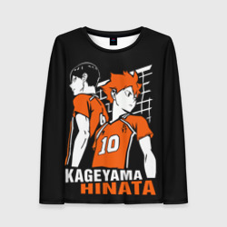 Женский лонгслив 3D Haikyuu Hinata Kageyama