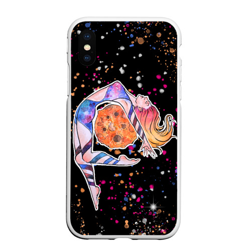 Чехол для iPhone XS Max матовый Девушка с планетой