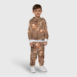 Детский костюм с толстовкой 3D Осенняя маскировка листьями - фото 2